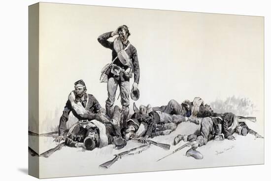 After the Battle-Frederic Sackrider Remington-Stretched Canvas