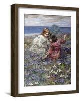 After the Butterfly Chase, 1911-Edward Atkinson Hornel-Framed Giclee Print