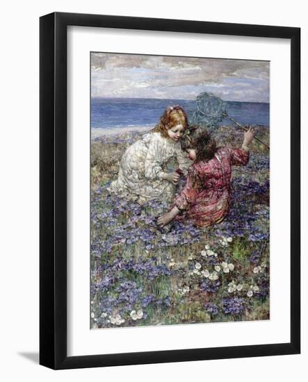 After the Butterfly Chase, 1911-Edward Atkinson Hornel-Framed Giclee Print