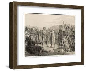 After the Death of Haakon Jarl Oflf Tryggvesson is Elected King and Crowned-P.n. Arbo-Framed Art Print