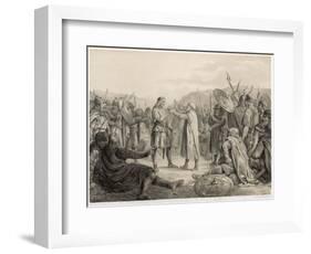 After the Death of Haakon Jarl Oflf Tryggvesson is Elected King and Crowned-P.n. Arbo-Framed Art Print