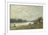 After the Debacle, the Seine at the Pont De Suresnes-Alfred Sisley-Framed Giclee Print