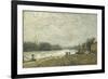 After the Debacle, the Seine at the Pont De Suresnes-Alfred Sisley-Framed Giclee Print