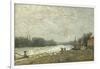 After the Debacle, the Seine at the Pont De Suresnes-Alfred Sisley-Framed Giclee Print