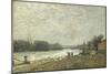 After the Debacle, the Seine at the Pont De Suresnes-Alfred Sisley-Mounted Giclee Print