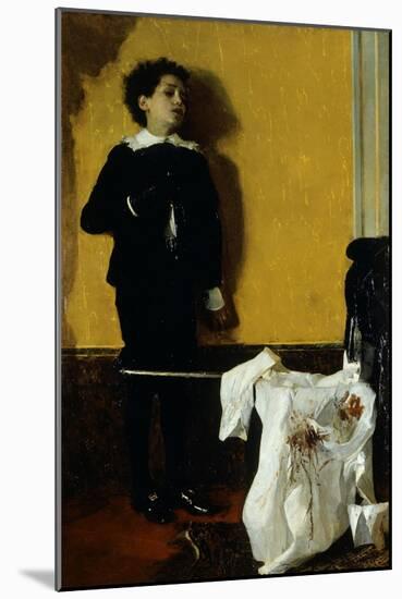After the Duel, 1872-Antonio Mancini-Mounted Giclee Print