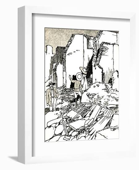 'After the Earthquake', 1907 (1912)-Charles Robinson-Framed Giclee Print