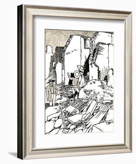 'After the Earthquake', 1907 (1912)-Charles Robinson-Framed Giclee Print