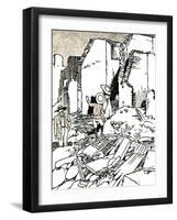 'After the Earthquake', 1907 (1912)-Charles Robinson-Framed Giclee Print