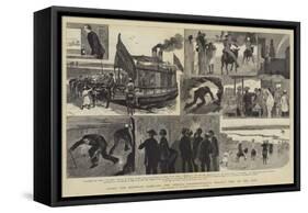 After the Egyptian Campaign, the Special Correspondents' Holiday Trip Up the Nile-Joseph Nash-Framed Stretched Canvas