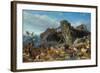 After the Flood: the Exit of Animals from the Ark, 1867-Filippo Palizzi-Framed Giclee Print