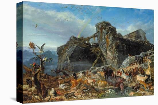 After the Flood: the Exit of Animals from the Ark, 1867-Filippo Palizzi-Stretched Canvas
