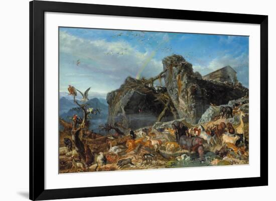 After the Flood: the Exit of Animals from the Ark, 1867-Filippo Palizzi-Framed Giclee Print