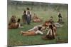 After the Game-Fausto Zonaro-Mounted Giclee Print