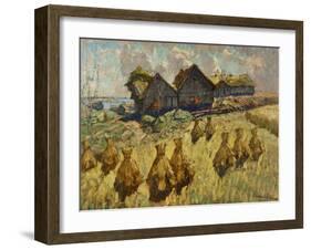 After the Harvest, 1931-null-Framed Giclee Print