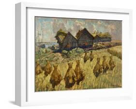 After the Harvest, 1931-null-Framed Giclee Print