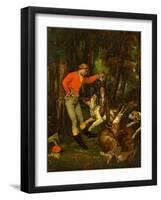 After the Hunt, c.1859-Gustave Courbet-Framed Giclee Print