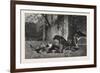 After the Hunt, Dogs, Deer, Hare, Ducks, 1876-null-Framed Giclee Print