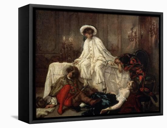 After the Masquerade, 1850S-Thomas Couture-Framed Stretched Canvas