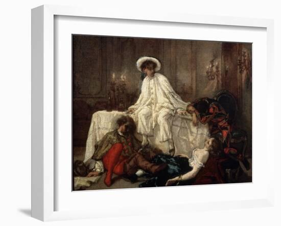 After the Masquerade, 1850S-Thomas Couture-Framed Giclee Print