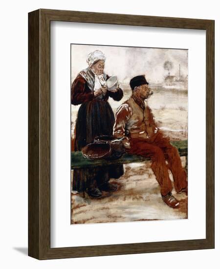 After the Meal-Jean Francois Raffaelli-Framed Giclee Print