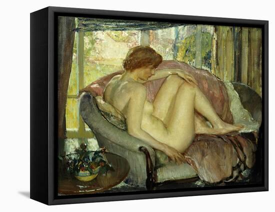 After the Morning Bath-Richard Edward Miller-Framed Stretched Canvas