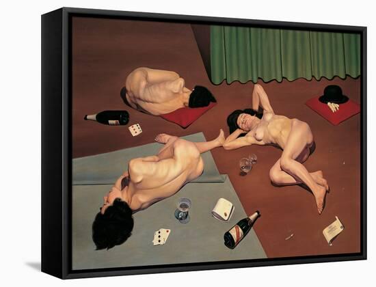 After the Orgy-Cagnaccio di San Pietro-Framed Stretched Canvas