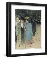 After the Play, about 1900-Théophile Alexandre Steinlen-Framed Premium Giclee Print