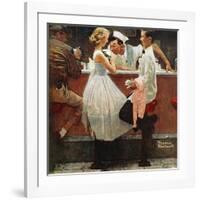 "After the Prom", May 25,1957-Norman Rockwell-Framed Giclee Print