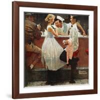 "After the Prom", May 25,1957-Norman Rockwell-Framed Giclee Print