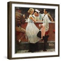 "After the Prom", May 25,1957-Norman Rockwell-Framed Giclee Print