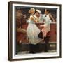 "After the Prom", May 25,1957-Norman Rockwell-Framed Giclee Print