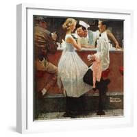 "After the Prom", May 25,1957-Norman Rockwell-Framed Giclee Print