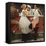 "After the Prom", May 25,1957-Norman Rockwell-Framed Stretched Canvas