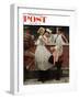 "After the Prom" Saturday Evening Post Cover, May 25,1957-Norman Rockwell-Framed Giclee Print