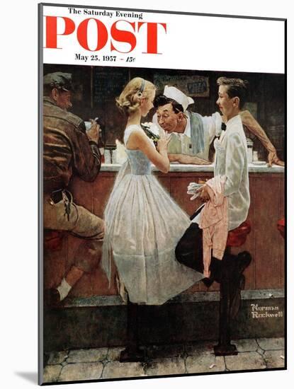 "After the Prom" Saturday Evening Post Cover, May 25,1957-Norman Rockwell-Mounted Giclee Print