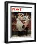 "After the Prom" Saturday Evening Post Cover, May 25,1957-Norman Rockwell-Framed Giclee Print