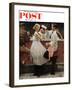 "After the Prom" Saturday Evening Post Cover, May 25,1957-Norman Rockwell-Framed Giclee Print