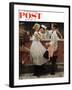 "After the Prom" Saturday Evening Post Cover, May 25,1957-Norman Rockwell-Framed Giclee Print