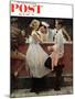 "After the Prom" Saturday Evening Post Cover, May 25,1957-Norman Rockwell-Mounted Giclee Print