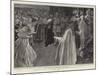 After the Queen's Coronation, Her Majesty Bowing to the King-William T. Maud-Mounted Giclee Print