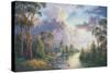After the Rain - Kangaroo Valley-John Bradley-Stretched Canvas