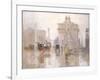 After the Rain, the Dewey Arch, Madison Square Park, New York-Paul Cornoyer-Framed Giclee Print