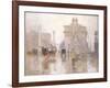 After the Rain, the Dewey Arch, Madison Square Park, New York-Paul Cornoyer-Framed Giclee Print