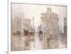 After the Rain, the Dewey Arch, Madison Square Park, New York-Paul Cornoyer-Framed Giclee Print