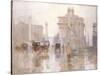 After the Rain, the Dewey Arch, Madison Square Park, New York-Paul Cornoyer-Stretched Canvas