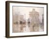 After the Rain, the Dewey Arch, Madison Square Park, New York-Paul Cornoyer-Framed Giclee Print