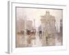 After the Rain, the Dewey Arch, Madison Square Park, New York-Paul Cornoyer-Framed Giclee Print