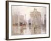 After the Rain, the Dewey Arch, Madison Square Park, New York-Paul Cornoyer-Framed Giclee Print