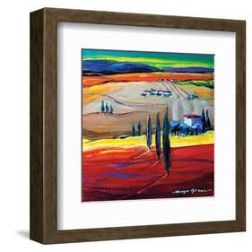 After the Rain-Maya Green-Framed Art Print